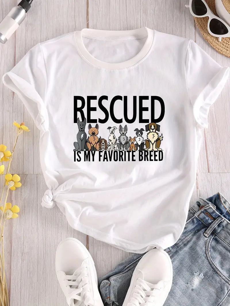 Rescued It's My Favorite Breed T-Shirt